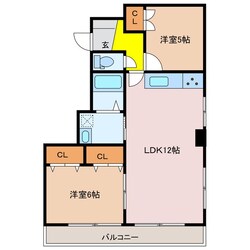 レナジア大倉の物件間取画像